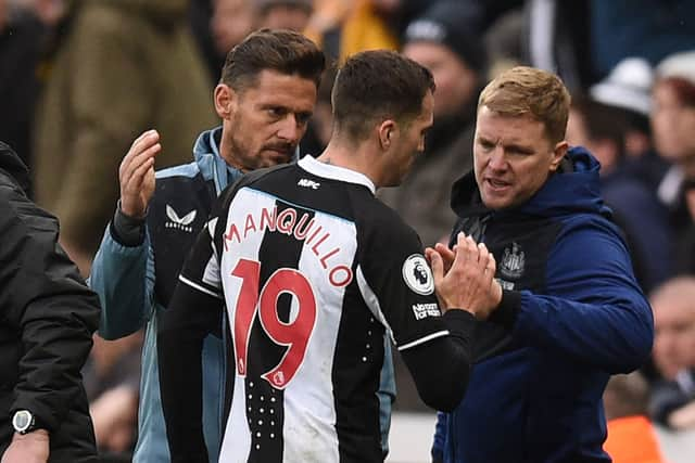 Javier Manquillo is set to be out for two weeks. (Photo by OLI SCARFF/AFP via Getty Images)