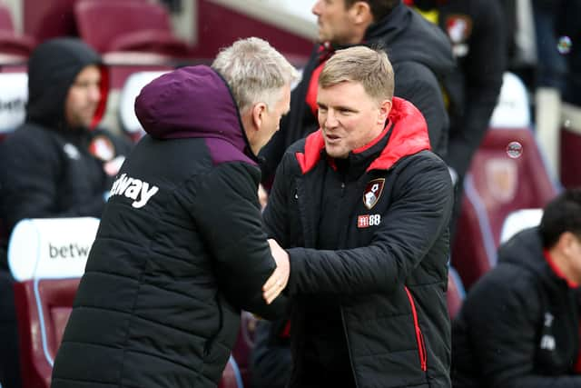 David Moyes and Eddie Howe meet again this weekend (Image: Getty Images)