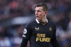 Newcastle United left-back Matt Targett is on loan from Aston Villa. 