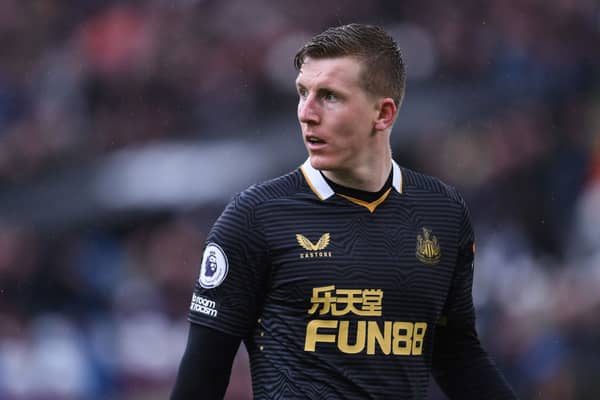 Newcastle United left-back Matt Targett is on loan from Aston Villa. 