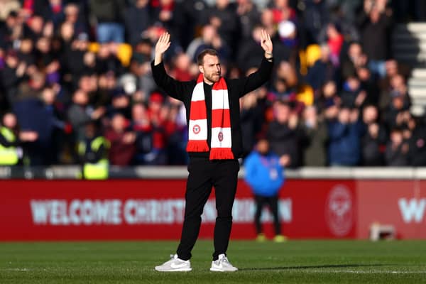 Brentford midfielder Christian Eriksen. 