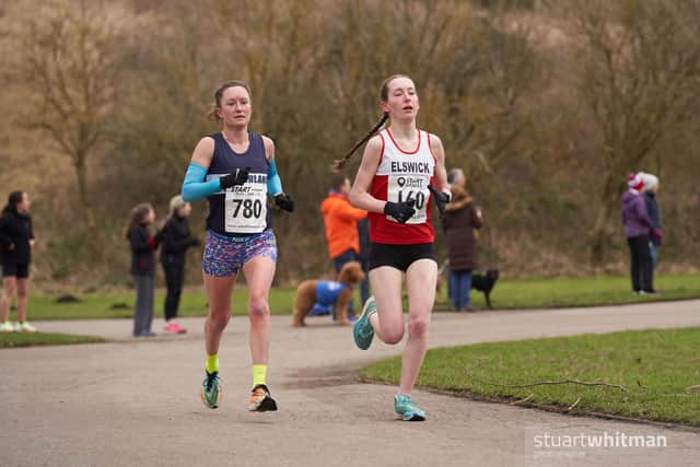 Olympian Aly Dixon and Elswick Harier’s Imogen Bungay (Image: Stuart Whitman)