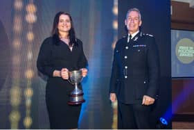 PC Amii Stewart and Chief Constable Winton Keenen