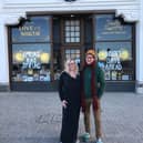 Lucy and Paul run the shop together