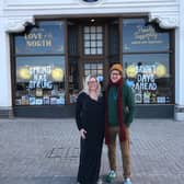 Lucy and Paul run the shop together