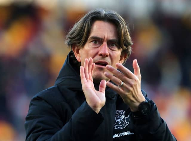 Brentford manager Thomas Frank. 