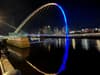 The night Newcastle’s Quayside turned blue and yellow in solidarity with Ukraine