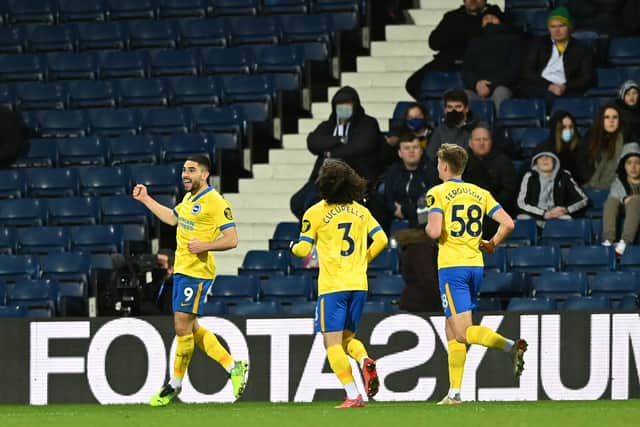 Brighton will play in yellow on Saturday (Image: Getty Images)