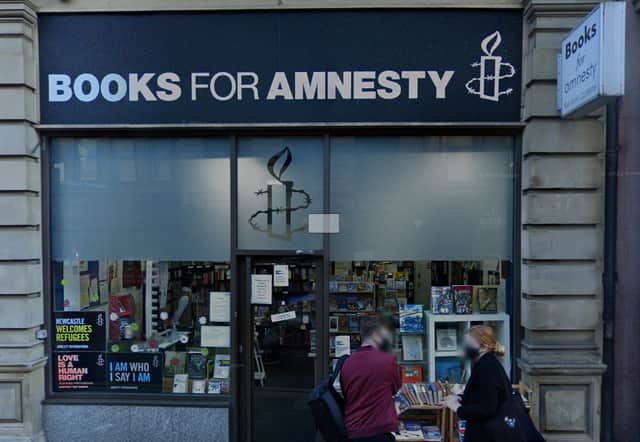 The Books for Amnesty shop in Newcastle City Centre
