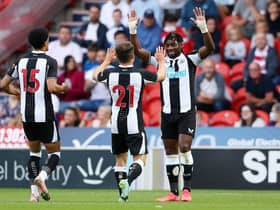 Newcastle United duo Ryan Fraser and Allan Saint-Maximin. 