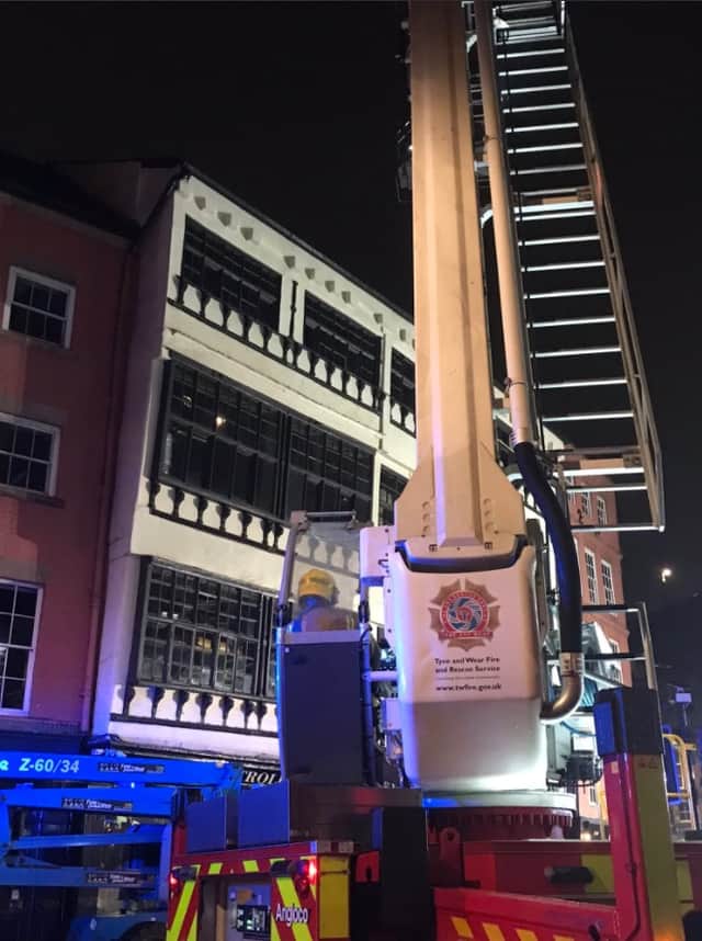 The fire service were at the scene in minutes (Image: Tyne and Wear Fire and Rescue Service)