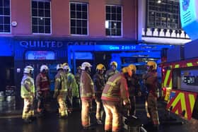 The fire took place above The Quilted Camel (Image: Tyne and Wear Fire and Rescue Service)