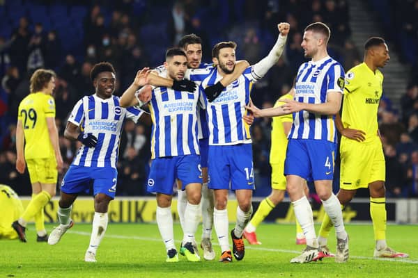 Newcastle United take on Brighton and Hove Albion.  (Photo by Bryn Lennon/Getty Images)