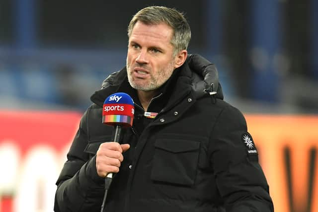 Sky Sports pundit Jamie Carragher. Picture: Peter Powell - Pool/Getty Images