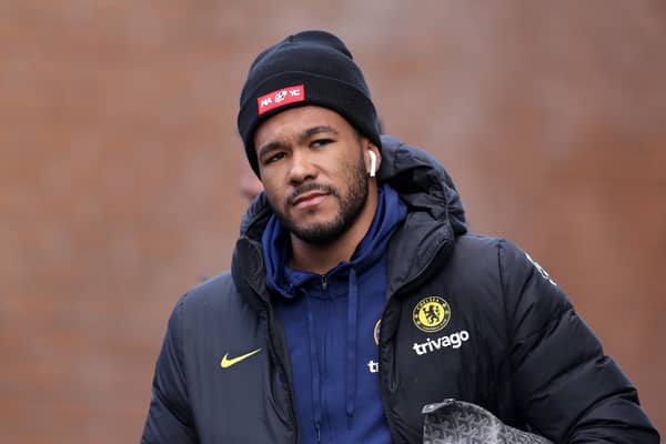  Reece James of Chelsea arrives at the stadium prior to the Premier League match (Photo by Lewis Storey/Getty Images)