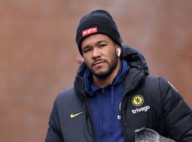  Reece James of Chelsea arrives at the stadium prior to the Premier League match (Photo by Lewis Storey/Getty Images)