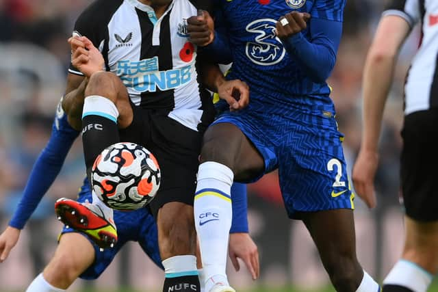 Callum Wilson battles with Antonio Rudiger (Image: Getty Images)