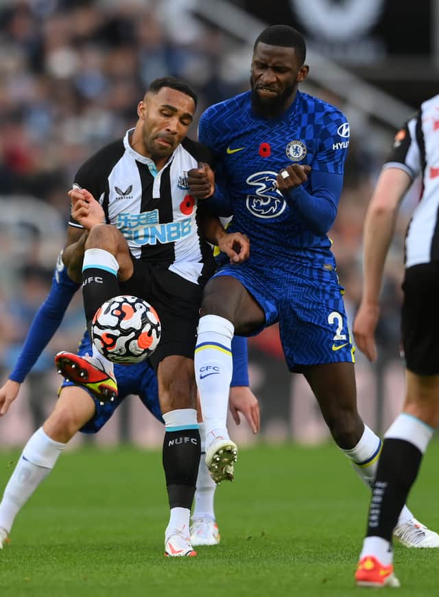 Callum Wilson battles with Antonio Rudiger (Image: Getty Images)
