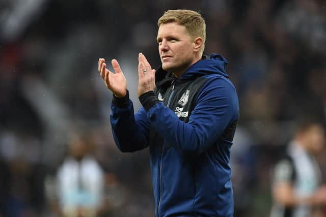 Newcastle chief Eddie Howe. Picture: OLI SCARFF/AFP via Getty Images