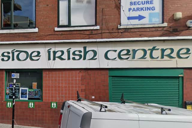 Outside the Tyneside Irish Centre