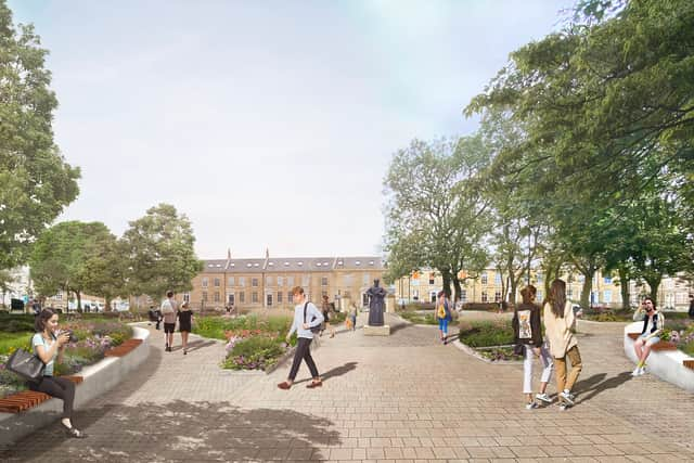 Northumberland Square will look more like it did in the past (Image: North Tyneside Council)