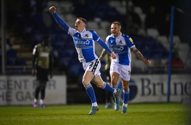 <p>Elliot Anderson has been one of the key forces behind Bristol Rovers’ ascension. (Photo by Dan Mullan/Getty Images)</p>