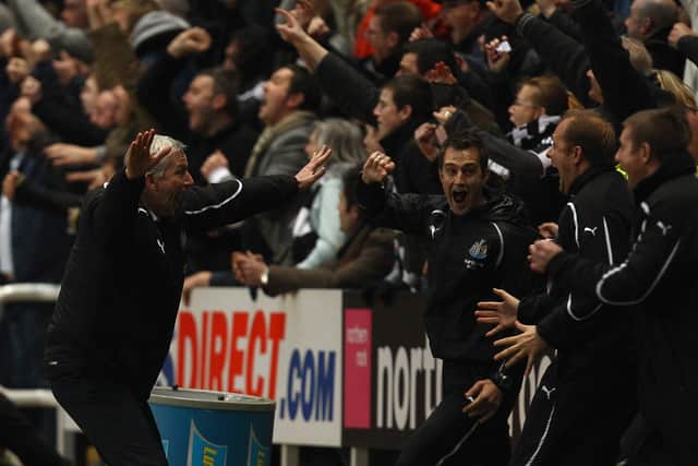 Alan Pardew celebrated a magnificent comeback (Image: Getty Images)