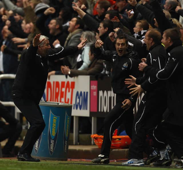 Alan Pardew celebrated a magnificent comeback (Image: Getty Images)