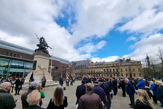 A ceremony takes place at Old Eldon Square 
