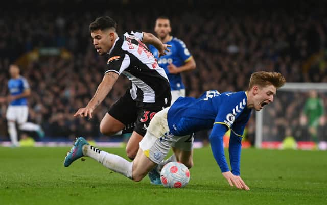 Newcastle United midfielder Bruno Guimaraes.