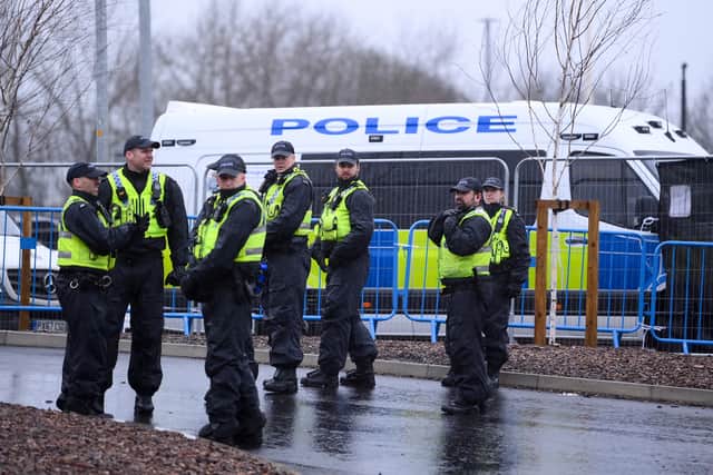 Police at Elland Road (Image: Getty Images)