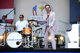 Ricky Wilson and the Kaiser Chiefs perform during the opening ceremony for the 2018 Ryder Cup 