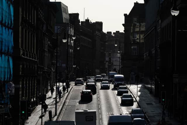 Traffic in Newcastle has barely changed
