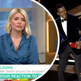 This Morning ran a segment on the dramatic Oscars moment (Image: ITV / Getty Images)