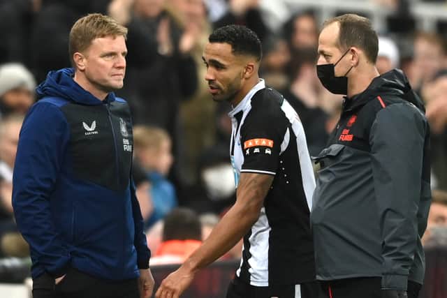 Callum Wilson is currently sidelined for Newcastle United. Picture: Stu Forster/Getty Images