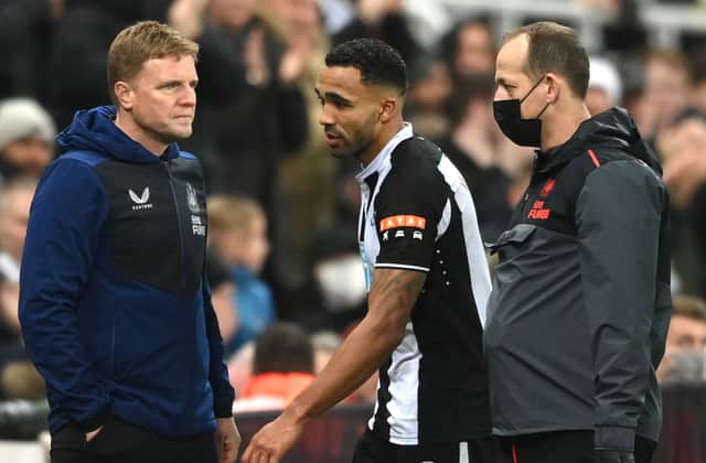 Callum Wilson is currently sidelined for Newcastle United. Picture: Stu Forster/Getty Images