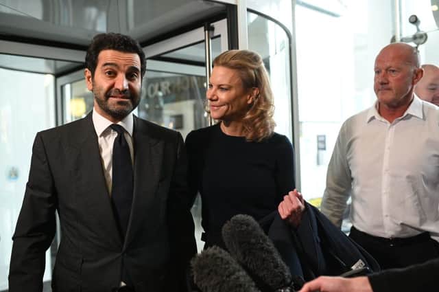 Newcastle United co-owners Amanda Staveley and Mehrdad Ghodoussi. 
