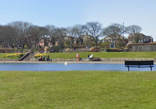 The lake at Tynemouth Park 