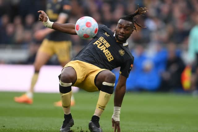 Newcastle United winger Allan Saint-Maximin.