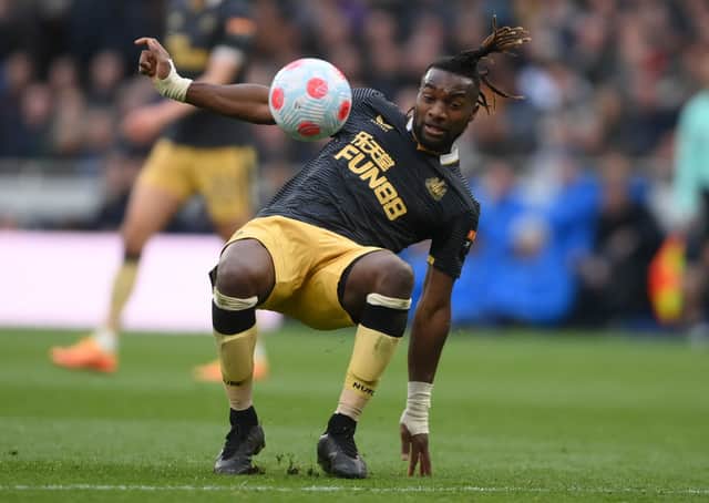 Newcastle United winger Allan Saint-Maximin.
