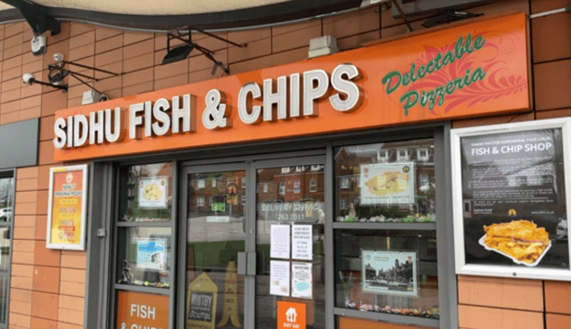 The chippy in Wallsend