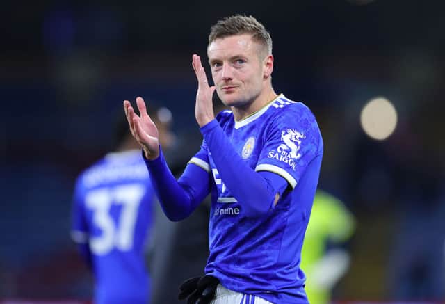 Leicester City striker Jamie Vardy.