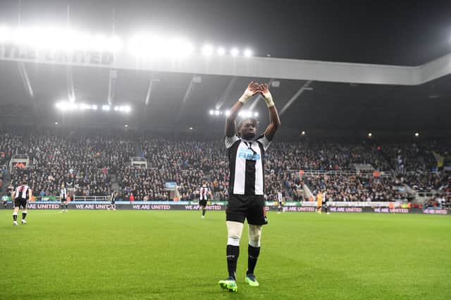 Newcastle United winger Allan Saint-Maximin.