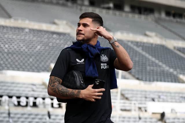 Newcastle United midfielder Bruno Guimaraes.