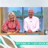 Lindsay saw the funny side with Philip and Holly (Image: ITV)