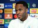 Raheem Sterling spoke to the media ahead of Manchester City vs Real Madrid. Credit: Getty.