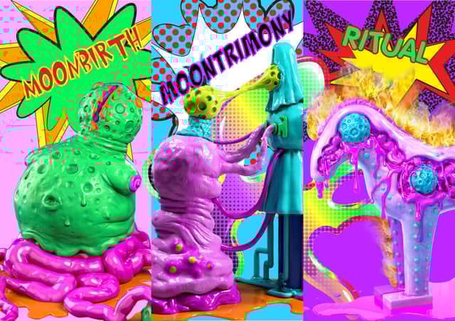 Promotional images for the wacky festival