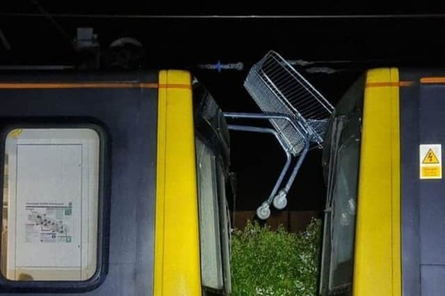 A trolley was thrown off a bridge (Image: NEXUS)