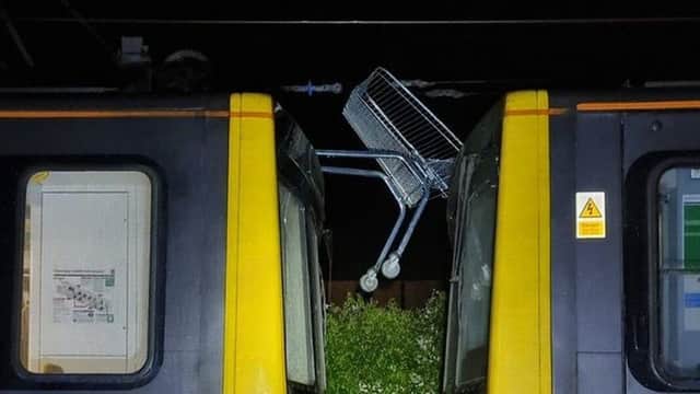 A trolley was thrown off a bridge (Image: NEXUS)