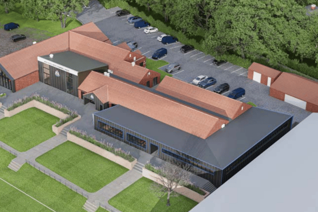 An artist’s impression of Newcastle United’s improved training facility at Benton.